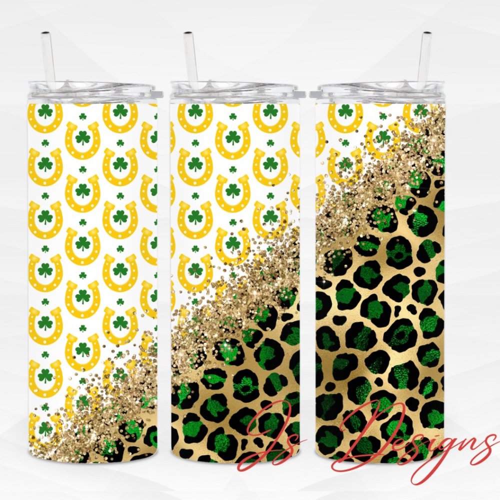 20oz St. Patrick's Day Tumbler Horseshoe